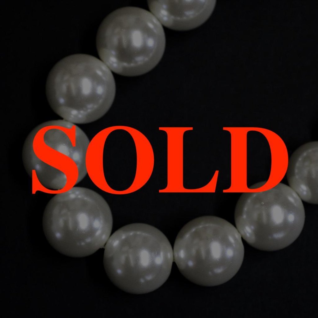 ヴィンテージ フェイクパール ネックレスの画像