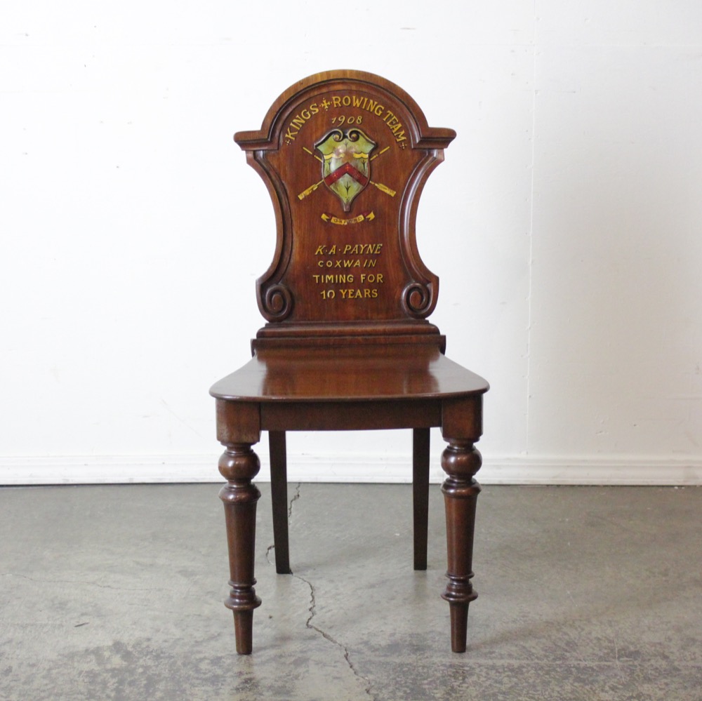 アンティーク マホガニー ホールチェアの画像