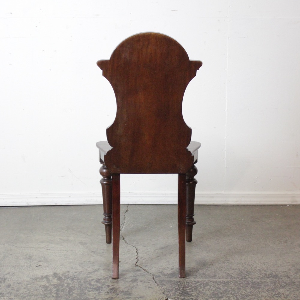 アンティーク マホガニー ホールチェアの画像