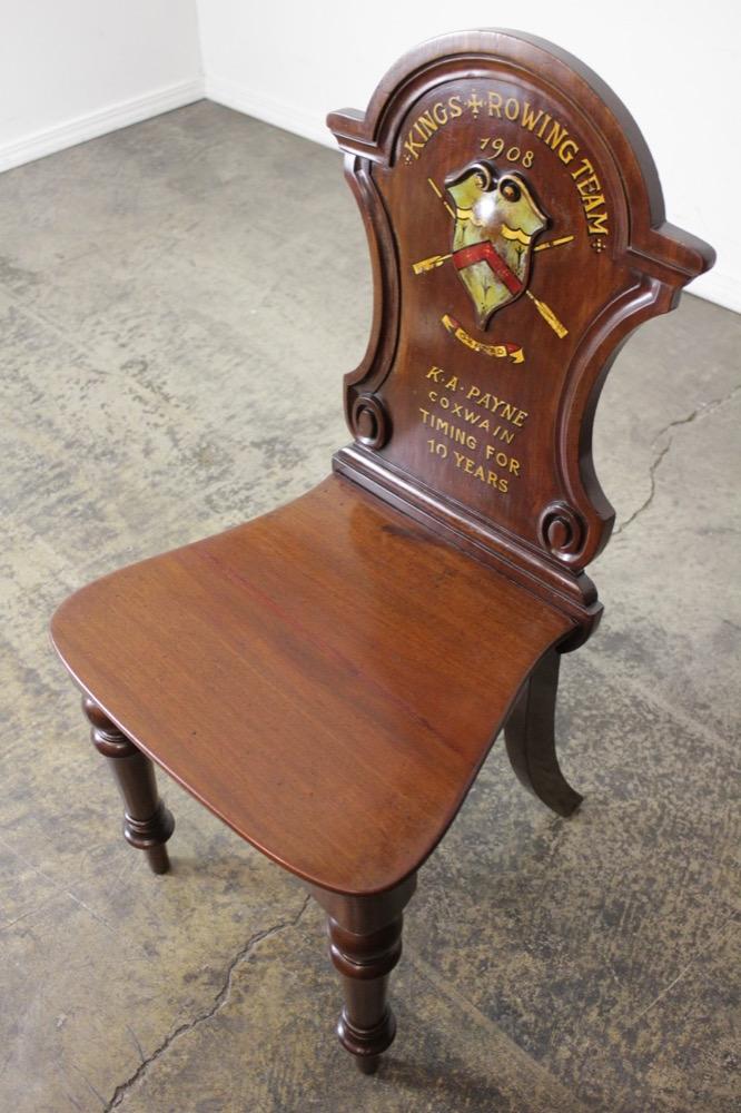 アンティーク マホガニー ホールチェアの画像