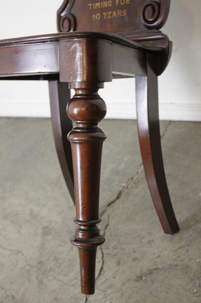 アンティーク マホガニー ホールチェアの画像