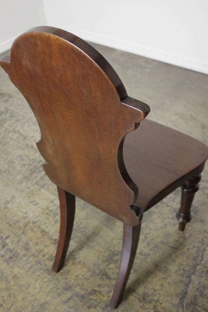 アンティーク マホガニー ホールチェアの画像