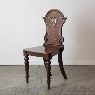 アンティーク マホガニー ホールチェアの画像