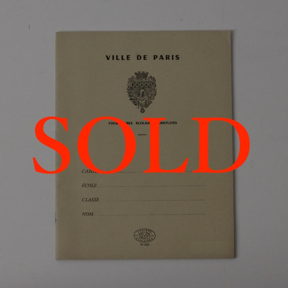 フランス ヴィンテージ ノート 黄の画像