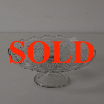 ヴィンテージ ガラス コンポートの画像