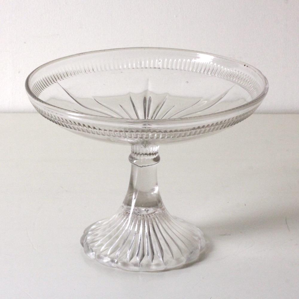 ヴィンテージ ガラス コンポートの画像