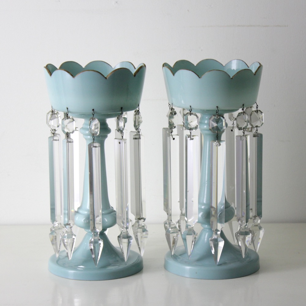 イギリス アンティーク マントルラスター ペアの画像