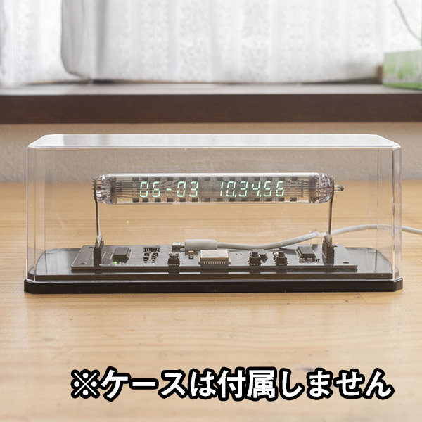 透明で美しいIV-27M蛍光表示管カレンダー時計キット画像