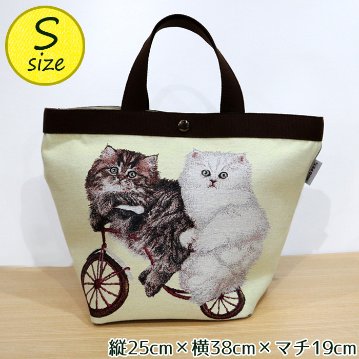 オリジナルペットバッグ/自転車猫ちゃん★Sサイズ画像