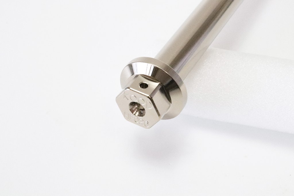 【Ｈ－ＦＮ－０２６】　ＫＯＯＤ　ＨＯＮＤＡ　アクスルシャフト　フロント用　ナット付きの画像