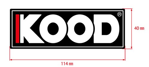 【KO-STICKER-M】　KOOD　オリジナルステッカー(大)　※オンラインショップ限定の画像