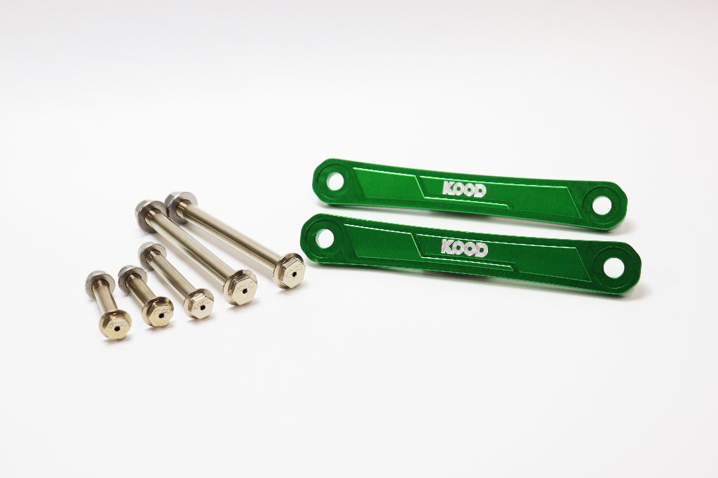 【Ｋ－ＬＰ－００３－ＧＲ】ＫＯＯＤ　ＫＡＷＡＳＡＫＩ　リアサス　リンクプレート＆ボルト・ナットセットの画像