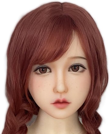 2枚のウィッグ付き フィギュア ヘッド単体 等身大 Head Only  りさの画像