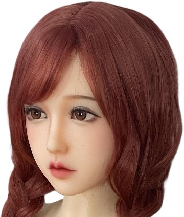2枚のウィッグ付き フィギュア ヘッド単体 等身大 Head Only  りさの画像