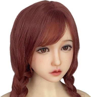 2枚のウィッグ付き フィギュア ヘッド単体 等身大 Head Only  りさの画像