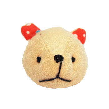 ＫＵＭＡブローチ（オレンジドット）の画像