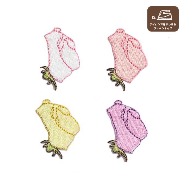 スイートピーのワッペンの画像