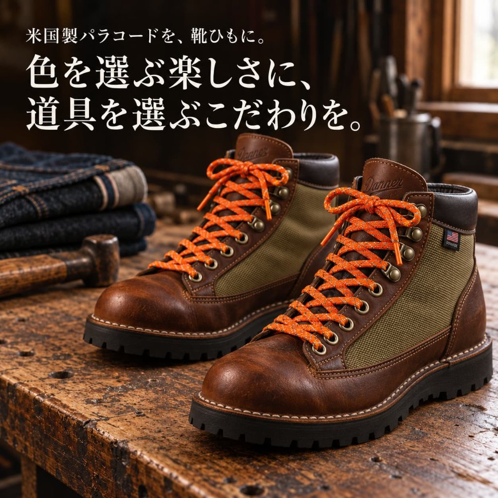 パラコード550 リフレクトコード 太さ約4mm ナイロン製の画像