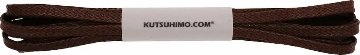【ダークブラウン】ロー引き靴紐 石目柄 平 5mm幅の画像