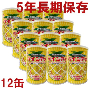 パインアメ缶 5年 90g 12缶入/箱 〔賞味期限：2029年8月以降〕の画像