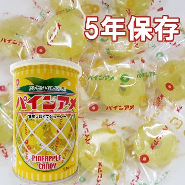 パインアメ缶 長期保存缶 5年 90g 〔賞味期限：2029年8月以降〕の画像