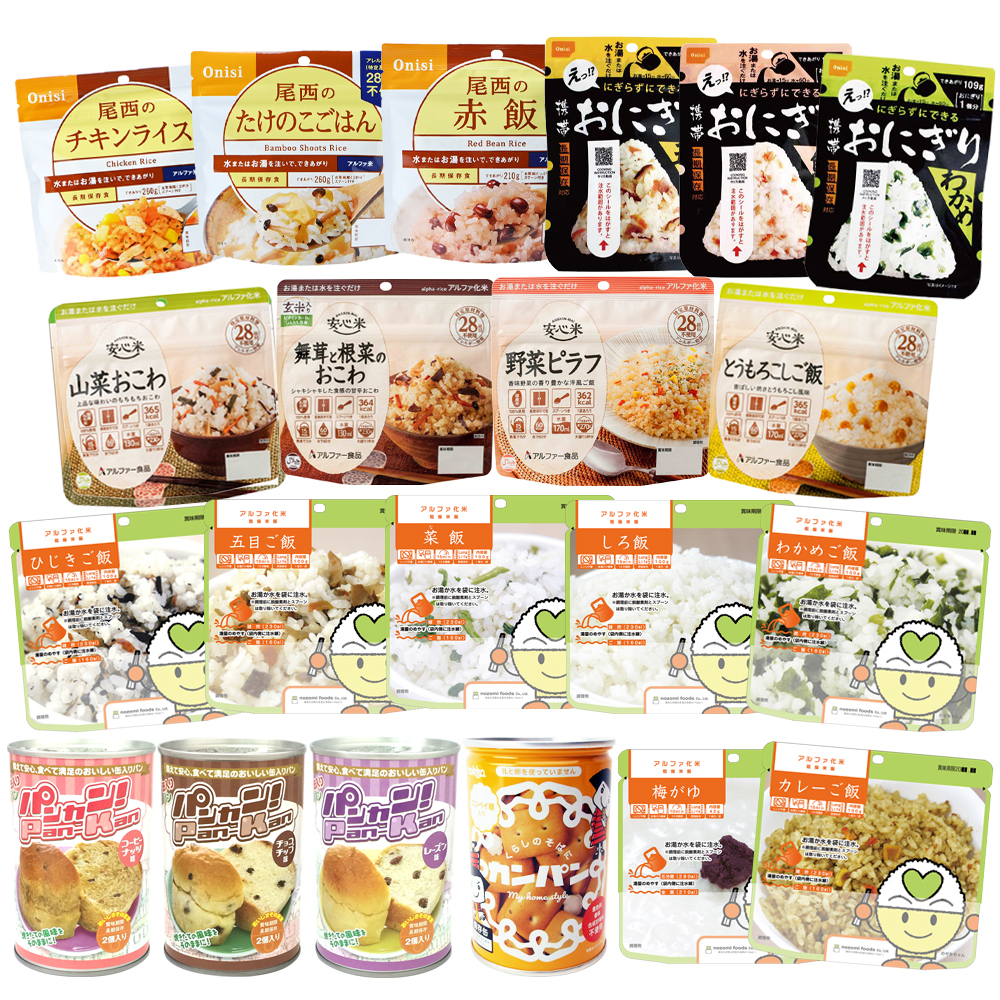 7日分 基本 非常食セットB 〔賞味期限：2030年7月以降〕の画像