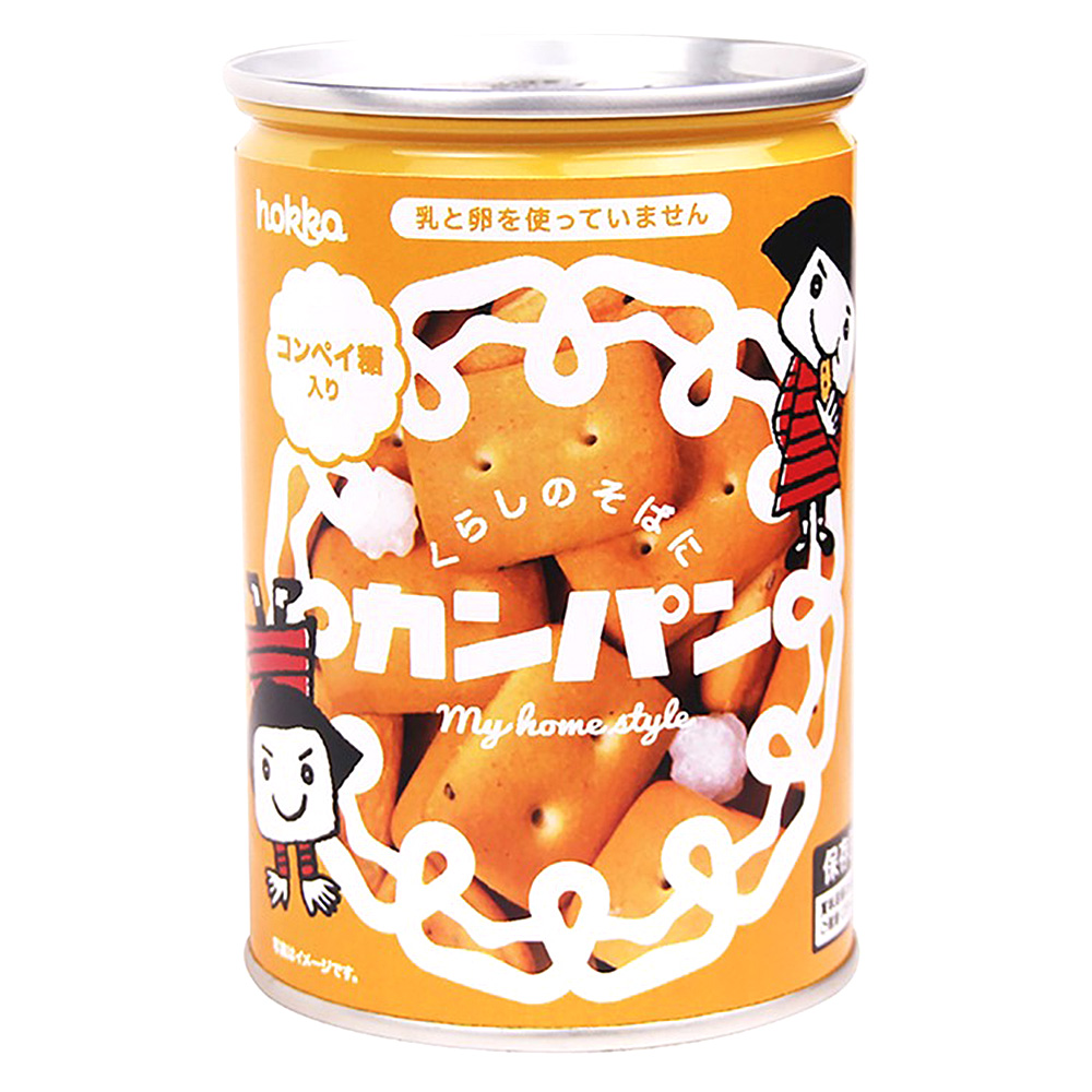 北陸製菓 hokkaのカンパン 保存缶 コンペイ糖入り 5年 110g 〔賞味期限：3030年9月以降〕の画像