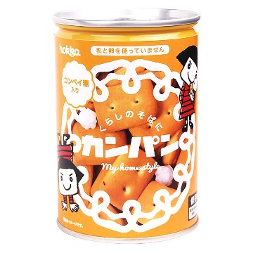 北陸製菓 hokkaのカンパン 保存缶 コンペイ糖入り 5年 110g の画像