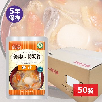 UAA食品 美味しい防災食 豚汁 5年 180g 50袋入画像