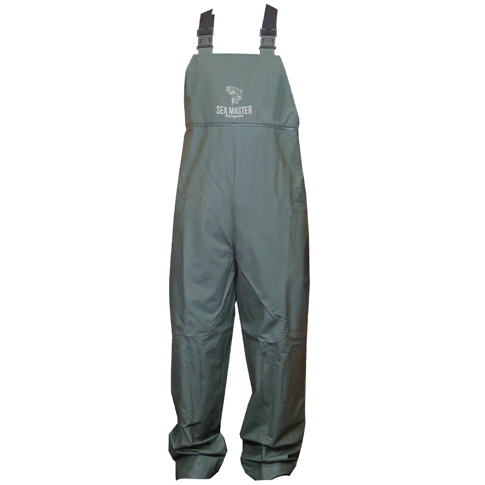 シーマスター ビブパンツ 2614 胸付きズボン レインギア 合羽 雨天 水場 作業 雨風 撥水 レインスーツ 雨具 カッパ レイングッズ 対策 知智プラン NEO WORKGEARの画像