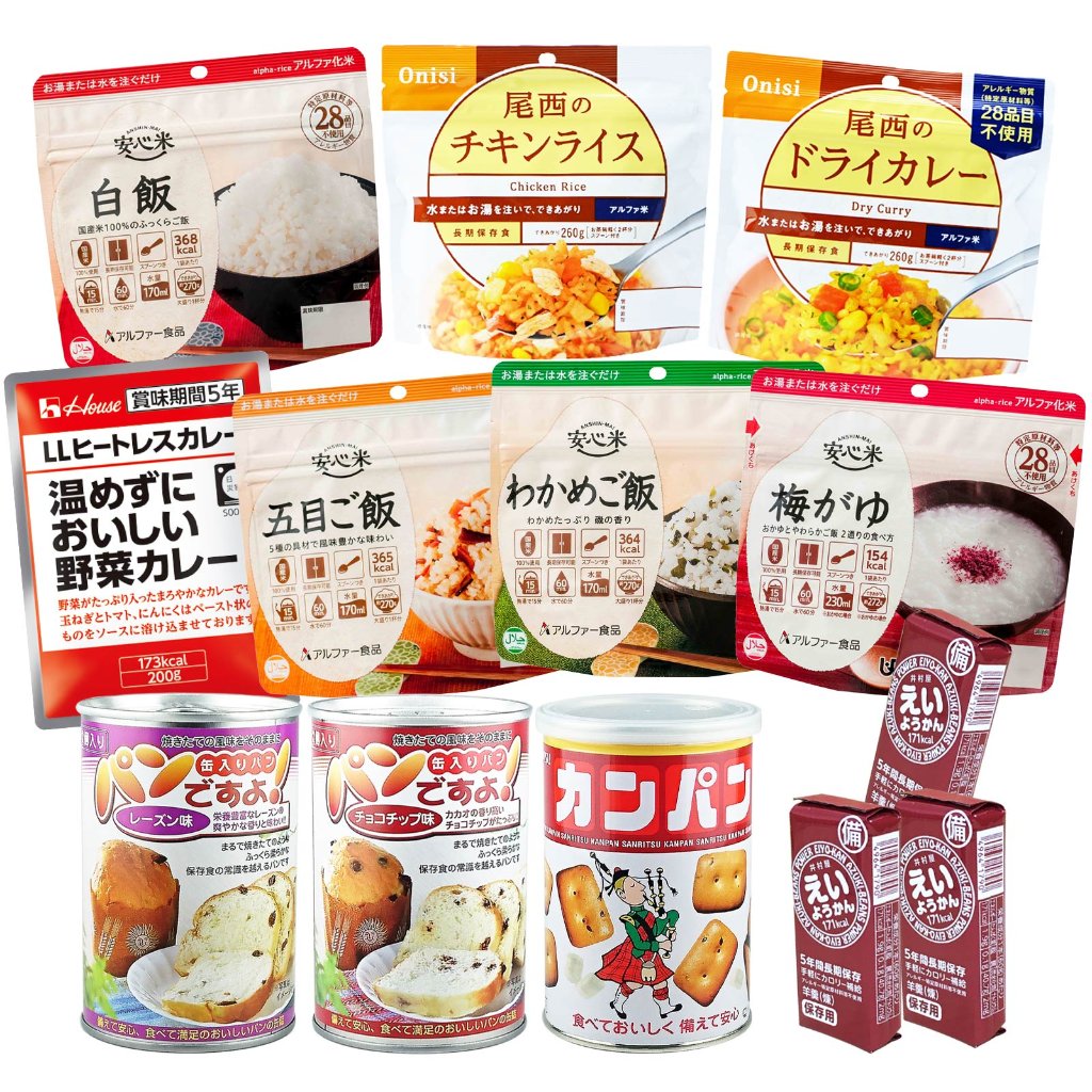 企業 団体向け 1人用 3日間 BCP対策 非常食セット〔賞味期限：2030年8月以降〕の画像