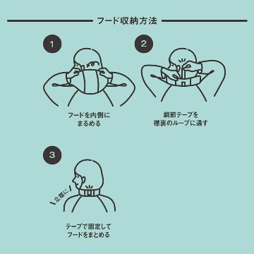 デイリーレインスーツ AS-5120 ヘルメット対応 レインウェア 上下セット マックの画像