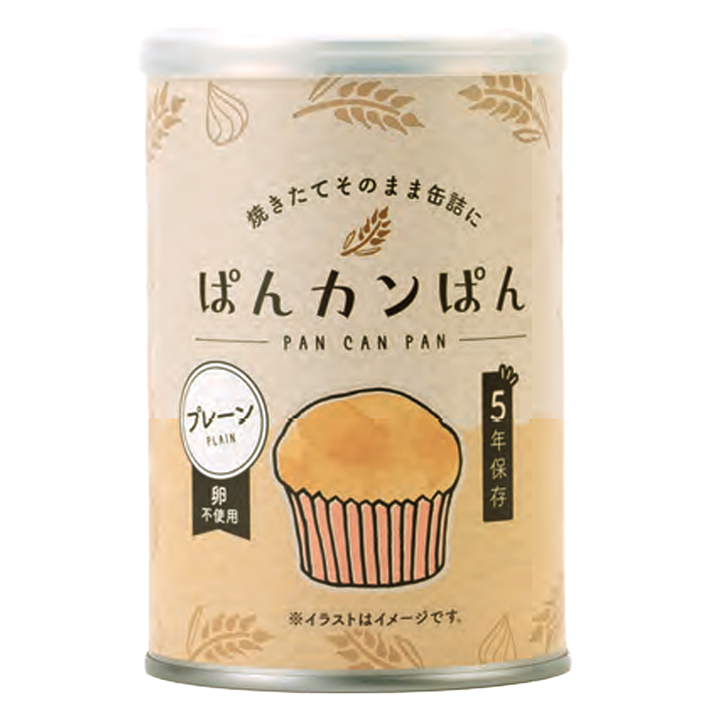 災害備蓄用パン ぱんカンぱん プレーン 5年 100gの画像