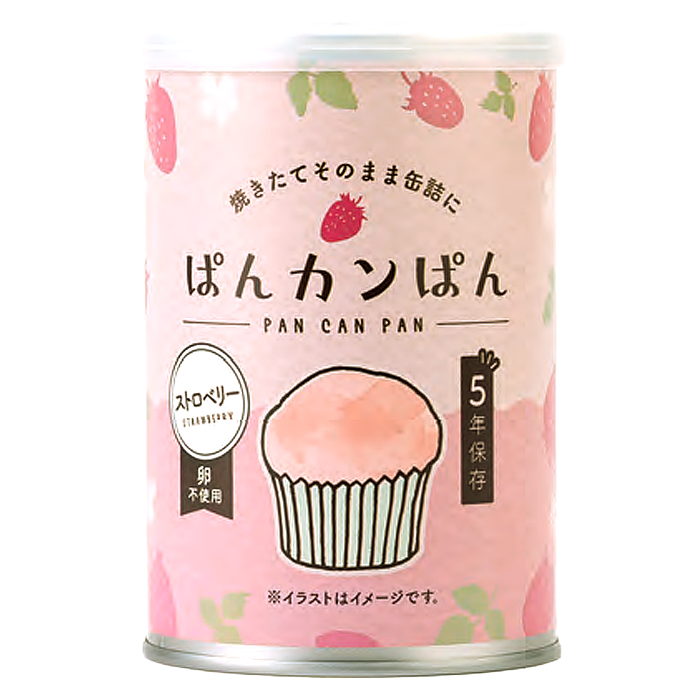 災害備蓄用パン ぱんカンぱん ストロベリー 5年 100g
