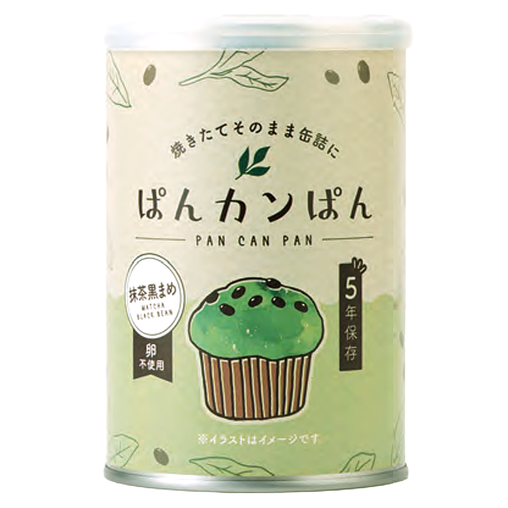 災害備蓄用パン ぱんカンぱん 抹茶黒まめ 5年 100g