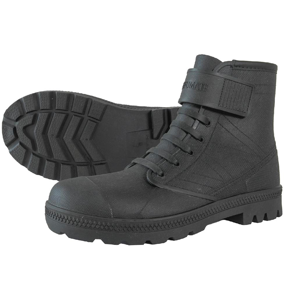 SEBSベルト付 ショートブーツ 先芯入 6450 長靴 安全 靴 安全ブーツ 水場 大雨 作業 軽量 災害 台風 防水 耐寒 富士手袋工業 FUJITEの画像