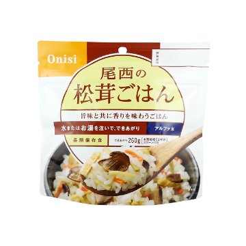 アルファ米 尾西の松茸ごはん 5年 100gの画像
