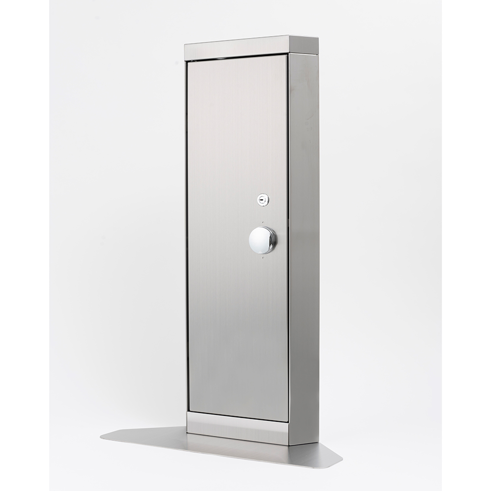 エレベーター用防災キャビ コーナータイプ 防災用品 防災グッズ 災害 対策 マンション ビル 地震 停電 故障 ステンレスの画像