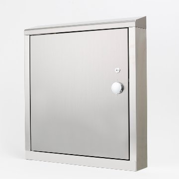 エレベーター用防災キャビ 薄型タイプ 防災用品 防災グッズ 災害 対策 マンション ビル 地震 停電 故障 ステンレスの画像