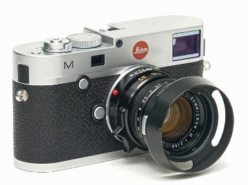 50/2 Summicron-M (made in Canada) ライカＭ用  L#3360171 後キャップ付　レンズ元箱付 メタルレンズフード付　フードキヤップ付　 距離計連動の画像