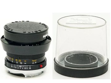50/2 Summicron L#2519447 (made in Germany) ライカＭ用  後キャップ付  Pケース付 メタルレンズフード付　フードキヤップ付　　 距離計連動の画像