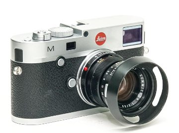 50/2 Summicron L#2519447 (made in Germany) ライカＭ用  後キャップ付  Pケース付 メタルレンズフード付　フードキヤップ付　　 距離計連動の画像