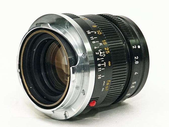 50/2 Summicron L#なし !  (made in Germany) ライカＭ用  後キャップ付  メタルレンズフード付　フードキャップ付　　 距離計連動　の画像
