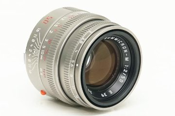 50/2 Summicron−M チタン L#3915126 (made in Germany) ライカＭ用   純正前後キャップ付 フード内蔵　 距離計連動　新品同様の画像