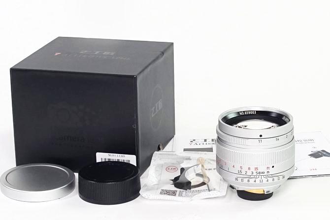50 /1.1 七工匠 7Artisans (chrome ) ライカＭ用 距離計連動 フランジ、距離計連動調整済み 新品未使用　元箱付の画像
