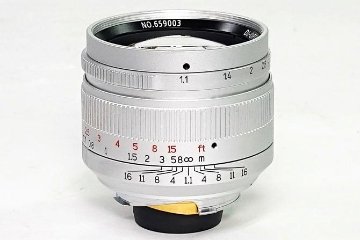 50 /1.1 七工匠 7Artisans (chrome ) ライカＭ用 距離計連動 フランジ、距離計連動調整済み 新品未使用　元箱付の画像