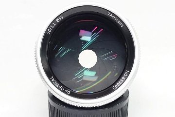 50 /1.1 七工匠 7Artisans (chrome ) ライカＭ用 距離計連動 フランジ、距離計連動調整済み 新品未使用　元箱付の画像