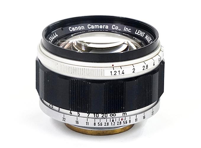 50/1.2 Canon Lens ライカスクリュー(L39)用  距離計連動 前後キャップ付 L#53444の画像