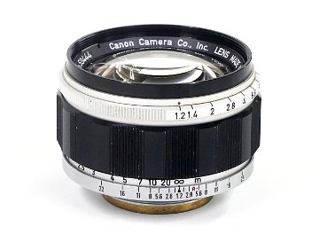 50/1.2 Canon Lens ライカスクリュー(L39)用  距離計連動 前後キャップ付 L#53444画像