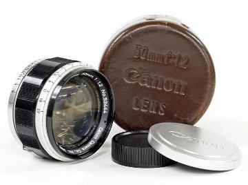 50/1.2 Canon Lens ライカスクリュー(L39)用  距離計連動 前後キャップ付 L#53444画像